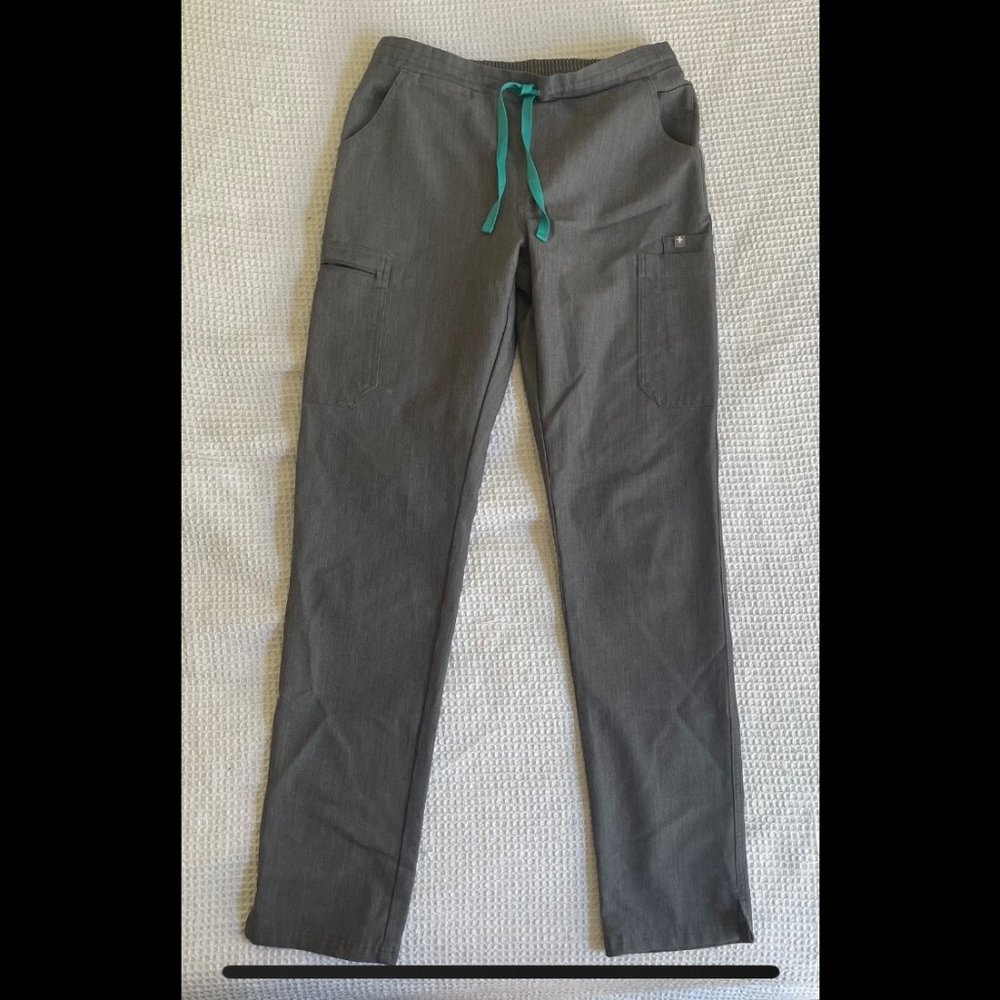 Figs Yola Skinny Scrub Pants Graphite S/T